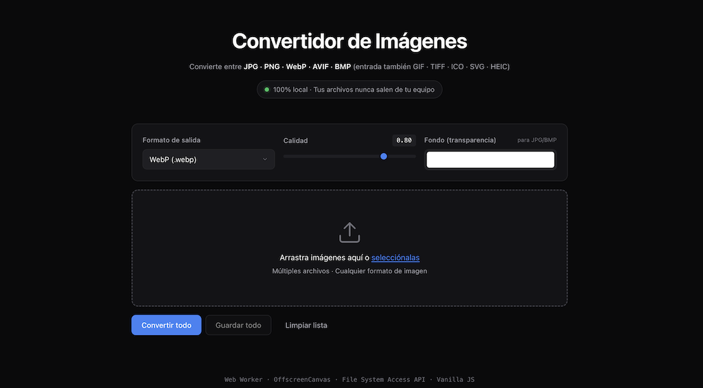 Convertidor de Formatos de Imagen
