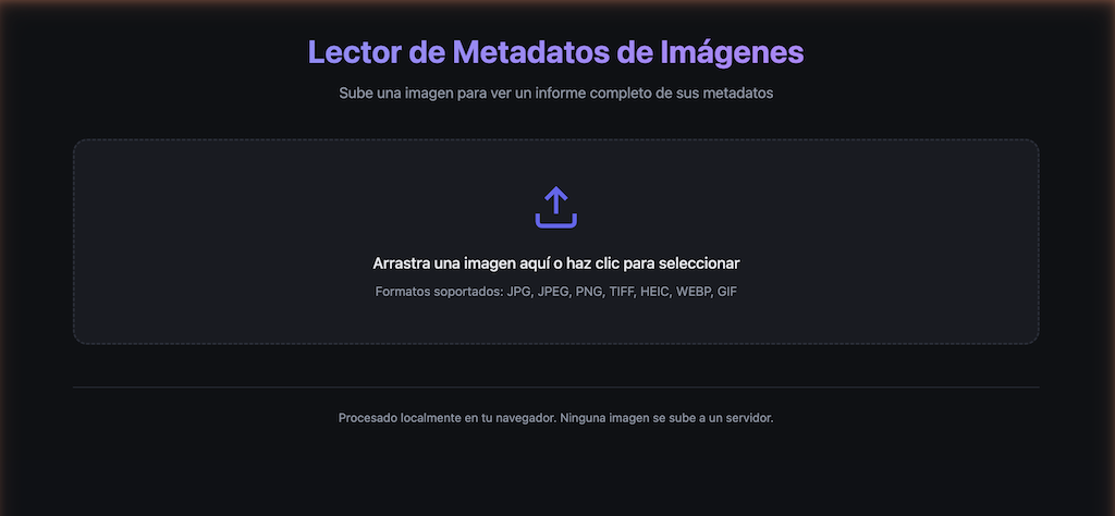 Lector de Metadatos de Imágenes